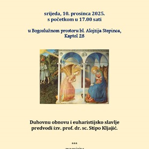 Adventska duhovna obnova za vjeroučitelje/ice i odgojiteljice u vjeri